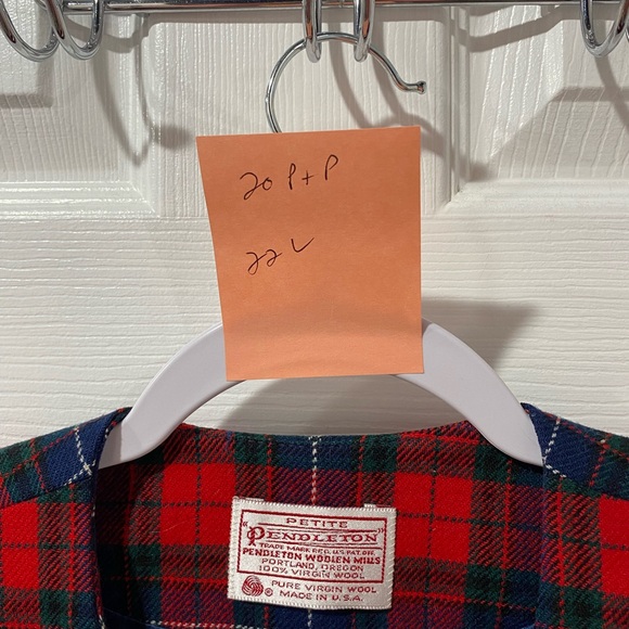 Pendleton women’s shirt tartan plaid blazer, petite, vintage, size petite M. USA - Picture 6 of 9